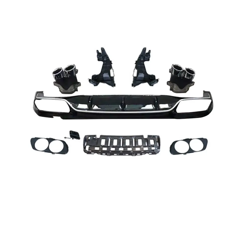 PP Диффузор заднего бампера для Mercedes Benz E Class W213 Sport Sedan 2017-2019 задний диффузор