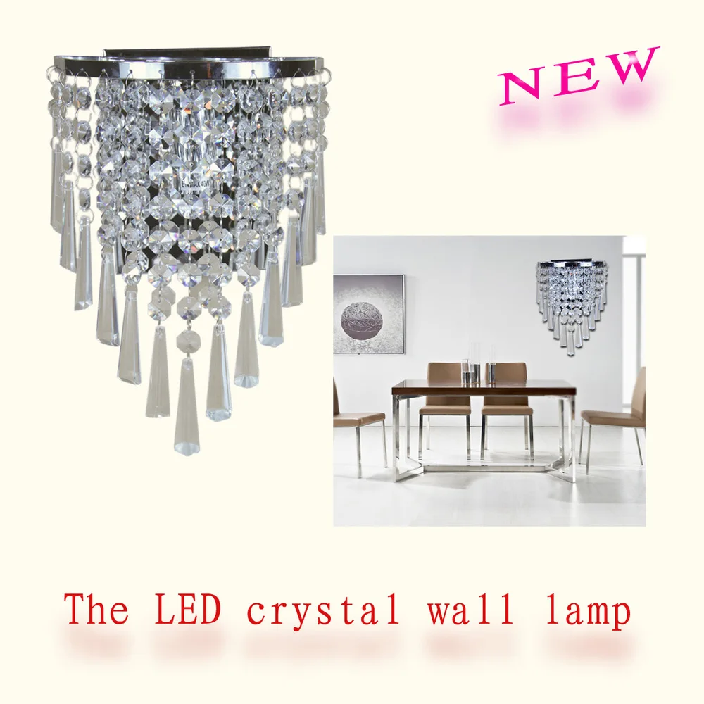 NEW NEW Modern Semi Circular Wall Light Lamp home decoration Crystal chandelier Lighting Free shipping wholesale