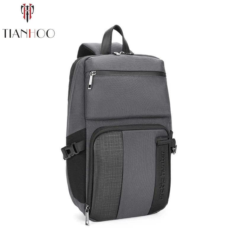 TIANHOO Высококачественная Мужская деловая вертикальная сумка через плечо