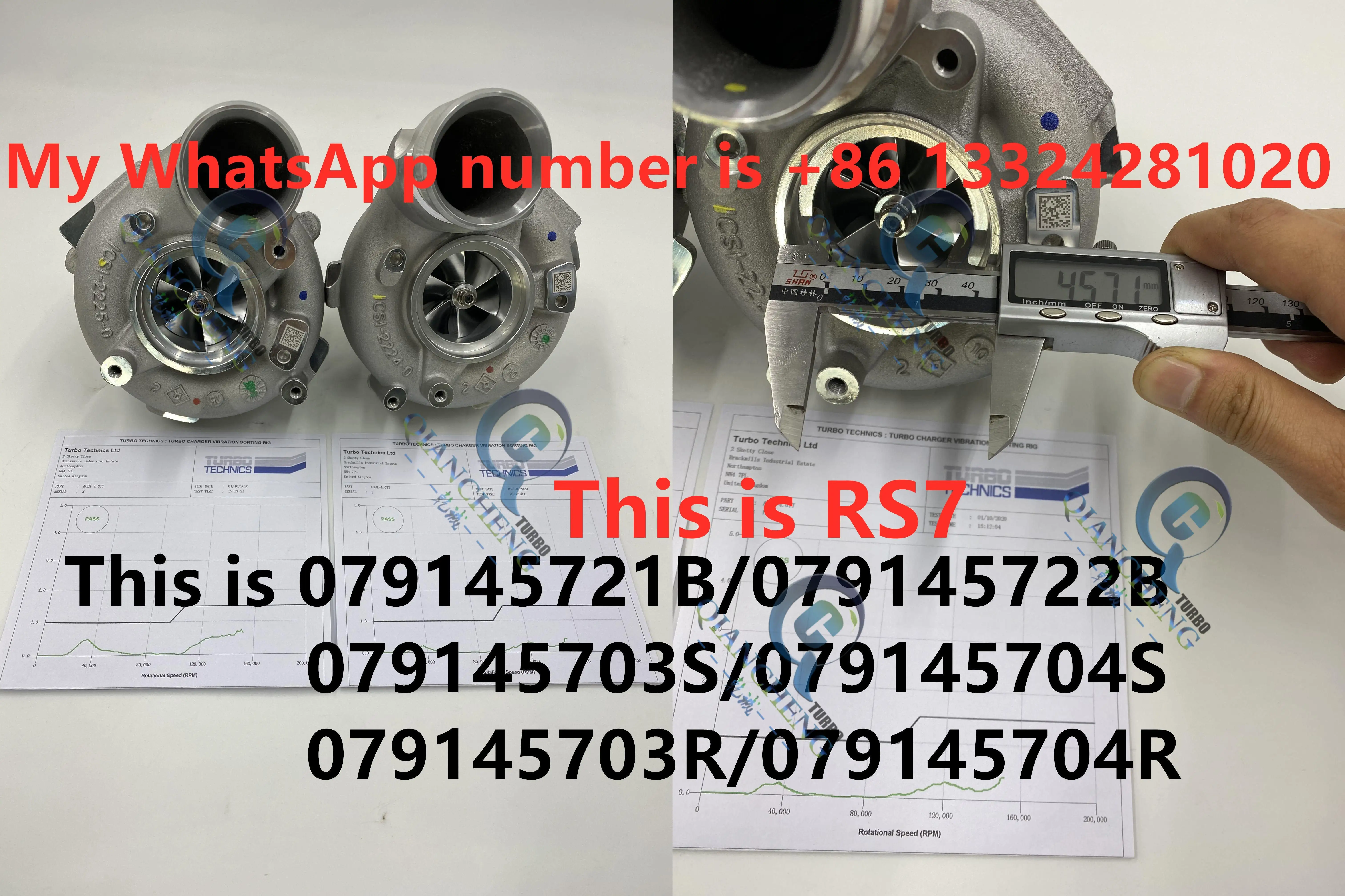 Для RS7 TURBO 079145721B 079145722B Турбокомпрессор Для AUDI RS7 turbo высокой мощности-1