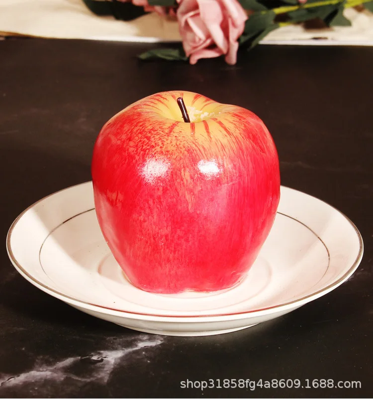 Рождественский подарок искусственная красная яблоко свеча день рождения Мир