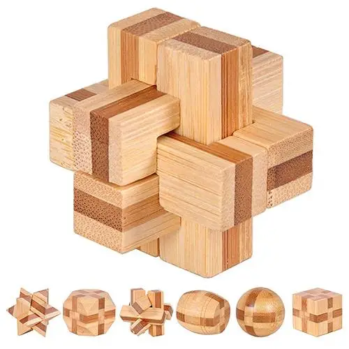 Kongming Luban Lock детская деревянная Китайская традиционная игрушка головоломка