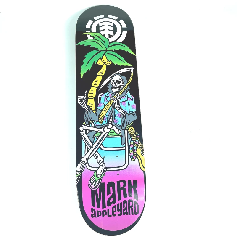 

7-Layer Canadian Maple Professional Skateboard Double Rocker Color Multi-Size Deck 7.5/7.8/8.0/8.125/8.25/8.375/8.5 INCH