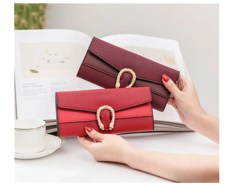 

Clutch Bag Geometric Luxury Wallet Women Long Coin Purses Design Clutch Wallet Female Money Credit Card Holder bolsa feminina
