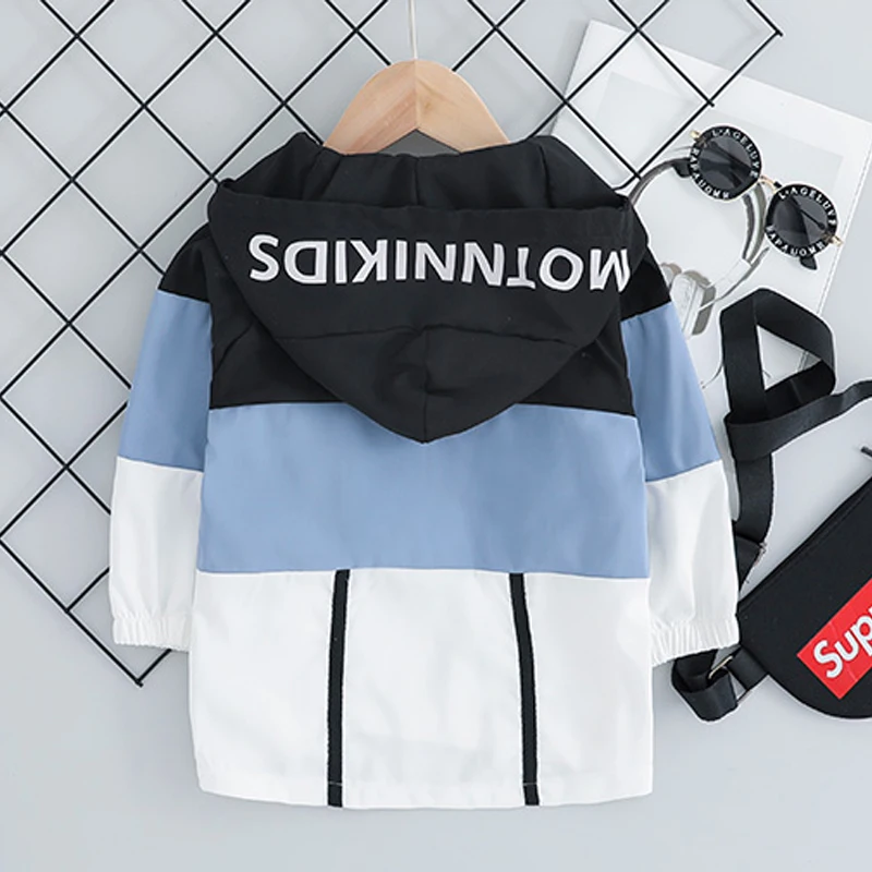 Комплект одежды в полоску с капюшоном для маленьких мальчиков и девочек