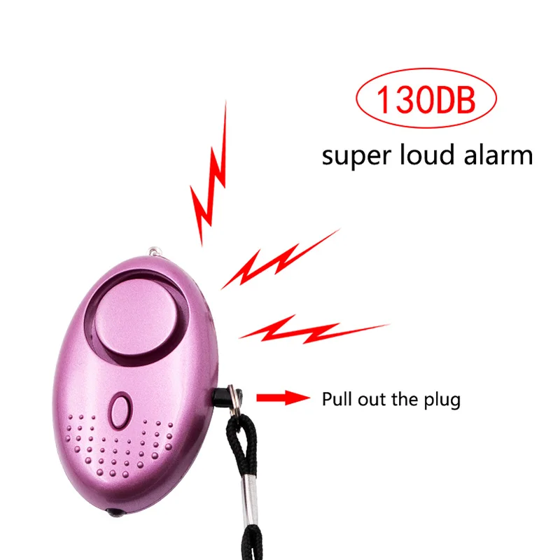Self Defense Alarm 130dB Security Protect Alert Scream Loud Emergency Alarm Keychain Personal Safety For Women Child Elder Girl images - 6