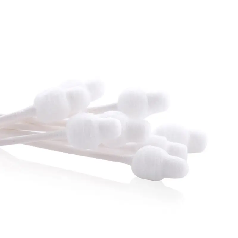 100Pcs груша тыквы в форме двойной наконечник ватным тампоном многоцелевой