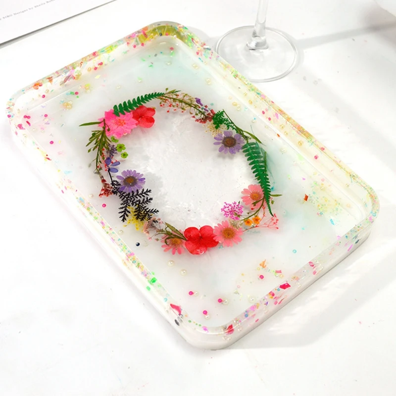 

DIY Crafts Container Epoxy Resin Mold Cube Storage Box Casting Silicone Mould XXFD