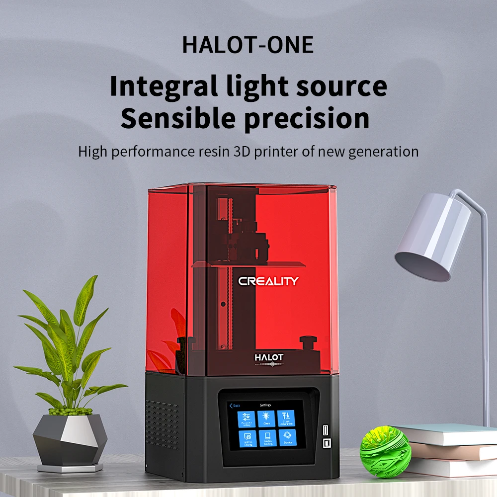 

CREALITY 3D Printer HALOT ONE CL-60 Resin UV Resin Printer LCD Photocuring Ball Linear Rails Air Filtration System Resin Printer
