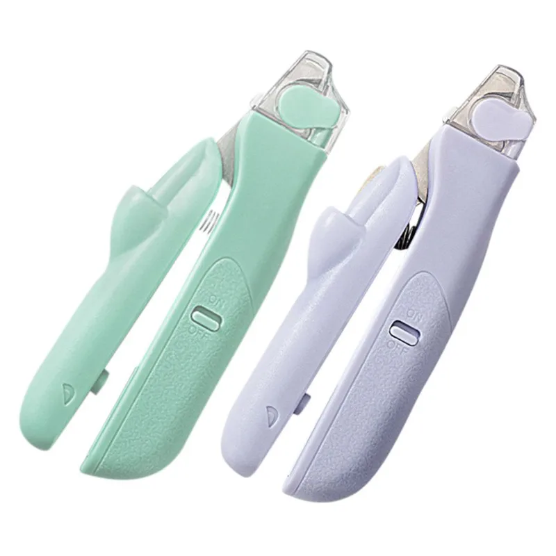 

Pet Dog LED Light Nail Trimmer Beauty Stainless Steel Cleaning Nail Clamp For Animals Cats Toenail Toe Claw Clippers Scissors