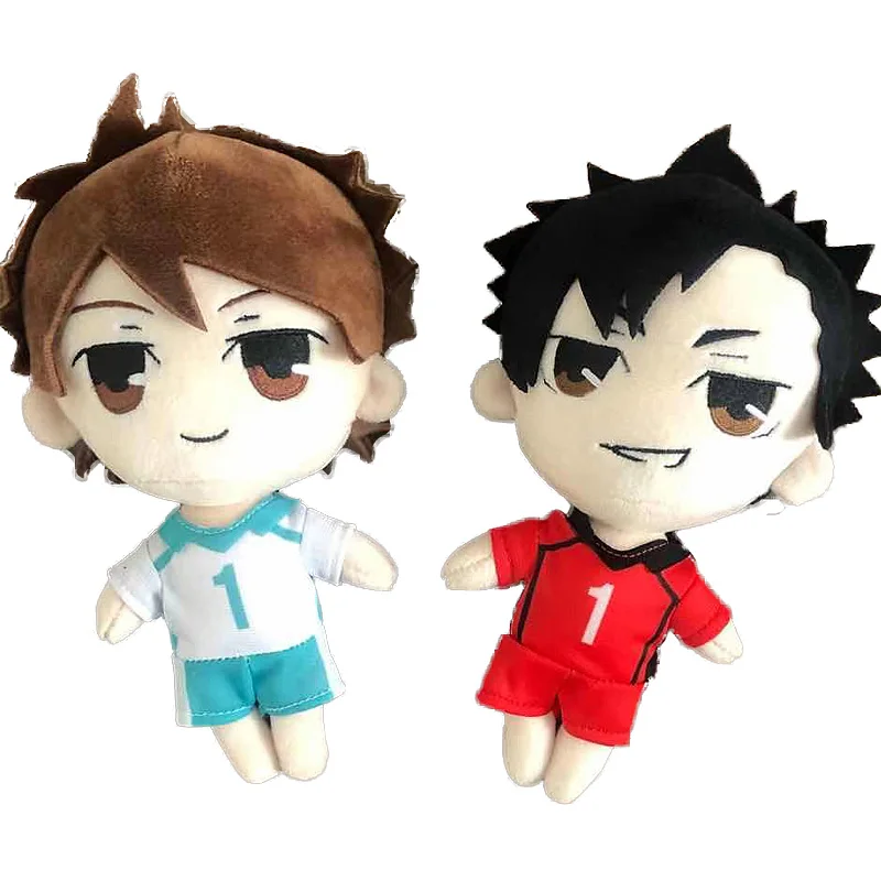 Набор из 2 плюшевых игрушек Haikyuu 20 см аниме Kawaii Kageyama Tobio Hinata Shoyo Yulefly Haikyu мягкие