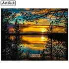 5d diy алмазная живопись закат Ландшафтная мозаика с бриллиантами полный квадрат и Круглый 3d Алмазная Вышивка ремесла