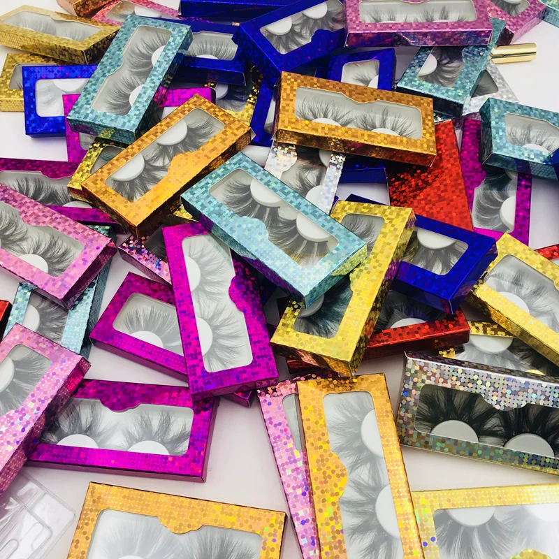 DHL Бесплатная доставка 100 шт 3D норковые ресницы смешанные оптом объемная