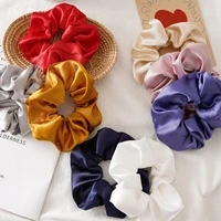 ruoshui spring hair tie woman soft scrunchies solid hairband women hair rope girls rubber band fashion hair accessories ornament