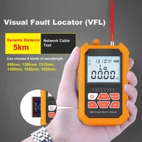 mini 4 in 1 multifunction optical power meter visual fault locator network cable test optical fiber tester 1mw 5km 15km vfl opm