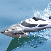 hgcyrc 2 4ghz hj806 large rc speedboat with led light 35kmh 200ms waterproof model high speed racing ship gifts toys for boys
