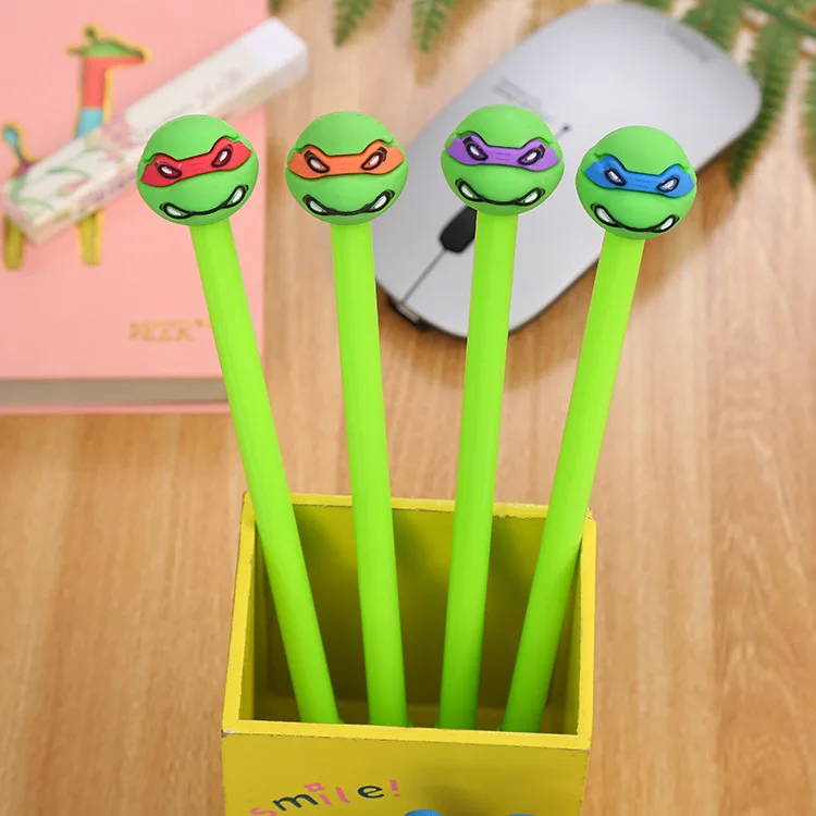 1 pcs/lot Creative kawaii ninja turtles gel pen stationery office material escolar papelaria school supplies Free shipping