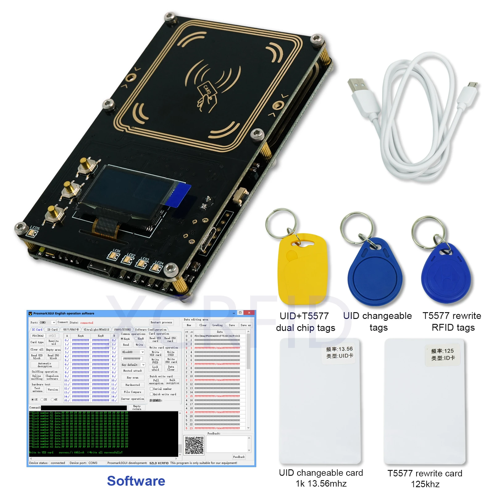 Набор разработчиков Proxmark3 5 0 Proxmark NFC PM3 RFID считыватель запись HF LF антенна карта