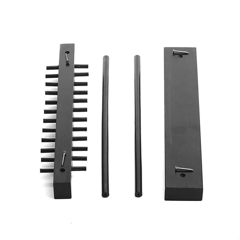 

Wood 24-Hooks Necklace Jewelry Hanger Display Rack Jewelry Display Stand/Tabletop Necklace & Bracelet Storage Organizer