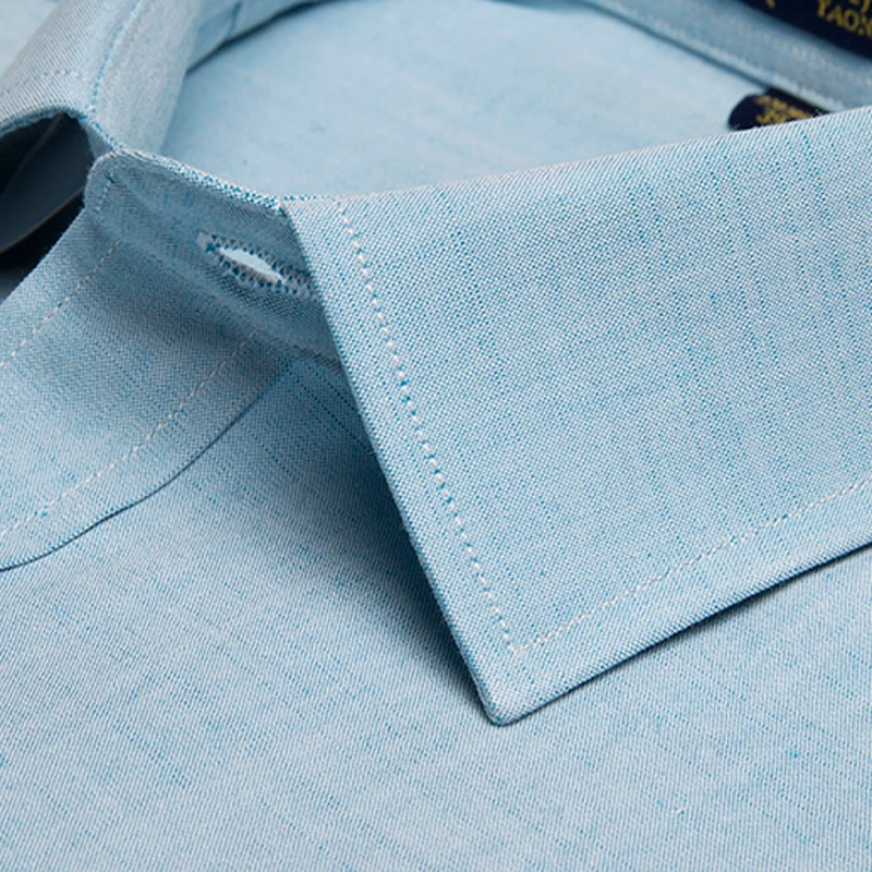 

No-iron Cotton&Linen Men Dress Shirts Classic Style Formal Business Shirts High Quality Men's Boutique Clothing Social Shirt