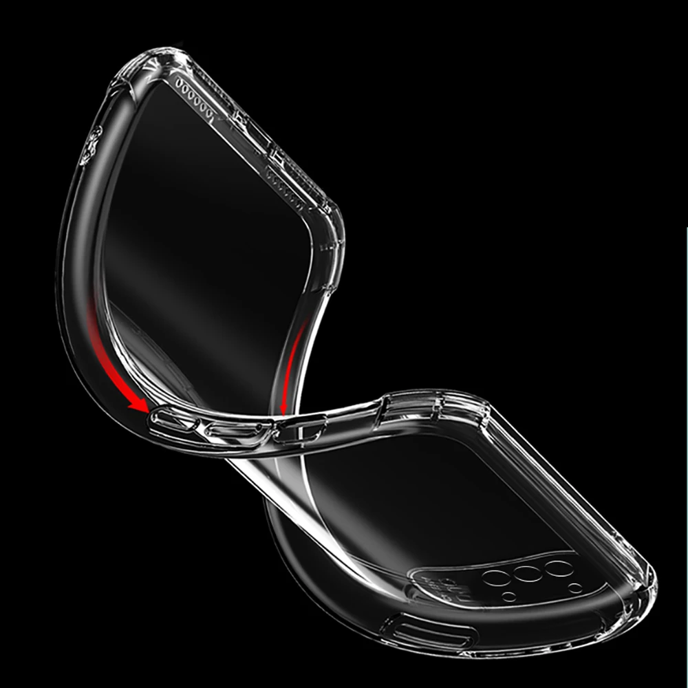 Airbag Shockproof Silicone Phone Case for OPPO A54 A74 A94 Funda A55 A95 A93 A93S 4G Camera Protective Capa 5G Transparent Cover | Мобильные