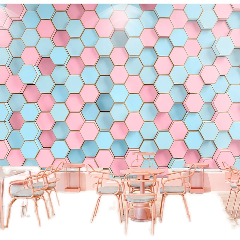 Скандинавская квадратная настенная краска Макарон для салона красоты