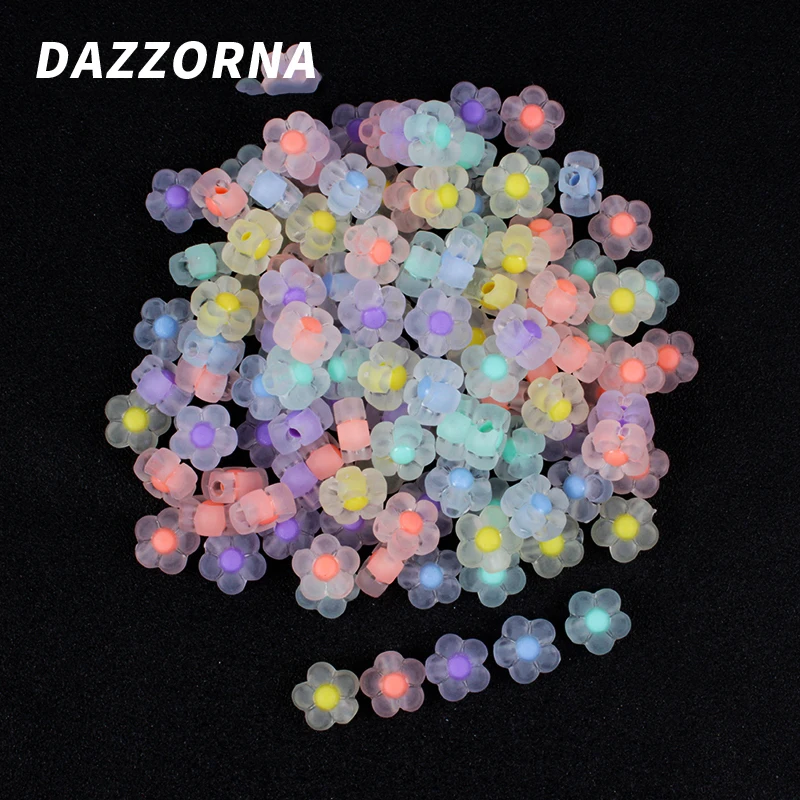 

20/40/60/100Pcs/Lot 12mm Acrylic Spaced Beads Transparent Flower Shape Beads For DIY Necklace Earrings Jewelry Accessories