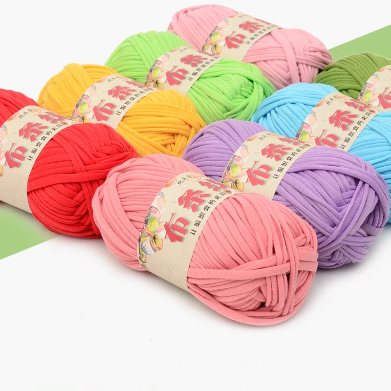 100 Grams/PC высокая прочность хлопковая Футболка громоздкие пряжа ручная вязка