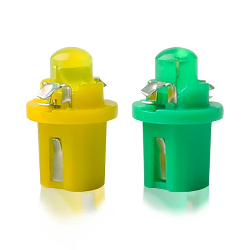 

20 шт. приборсветильник лампа T5 T3 T4.2 T4.7 B8.5 1 SMD Светодиодная керамическая автомобильная лампа с боковым клинометром для приборной панели DC12V