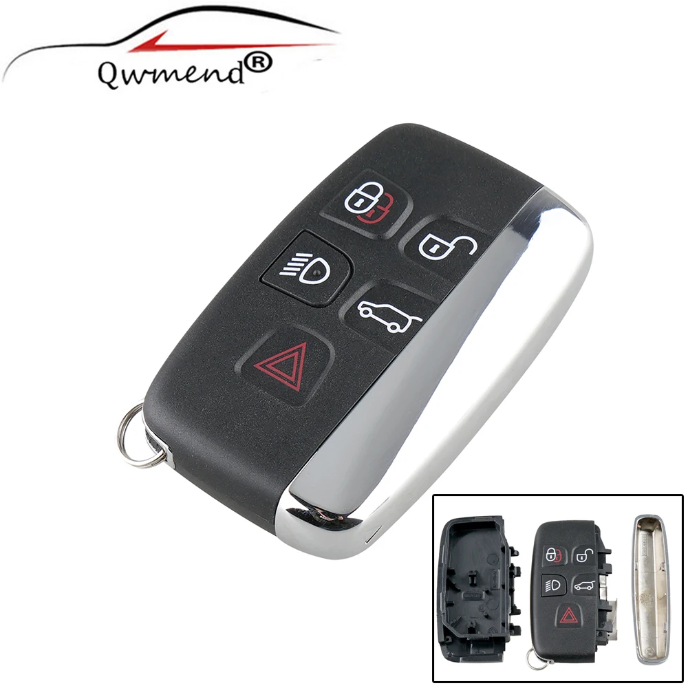 5 шт.* 5 кнопок сменный корпус для LAND ROVER LR4 Range Rover Sport Evoque 2010-2013 Автомобильный ключ оболочки