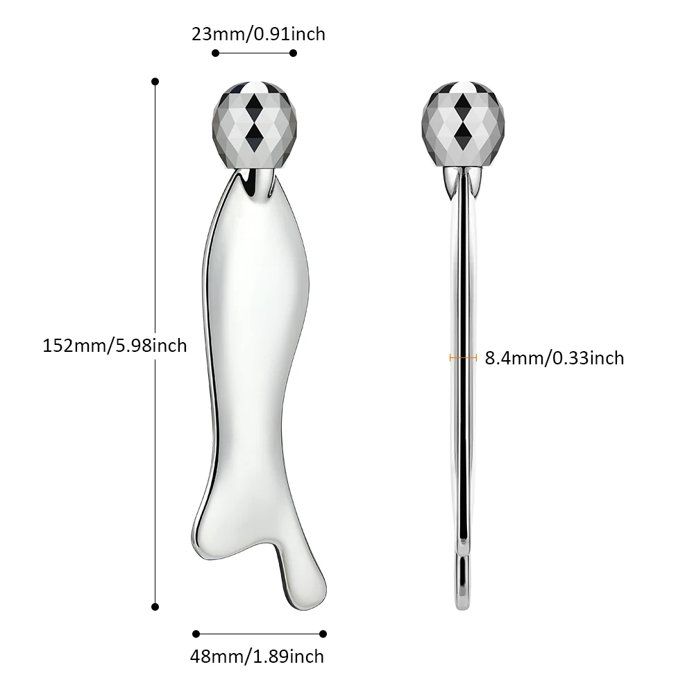 

Stainless Steel Body Massager Gua Sha Facial Scraping Board Press Point Pain Relief Relaxation Physical Therapy Massage Scraper