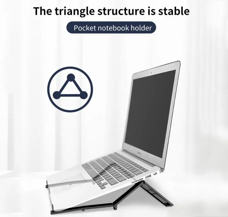 

Universal Portable Foldable Laptop Stand Heat Dissipation Lightweight Desktop Computer Bracket For 11-17 Inch Notebook Tablets