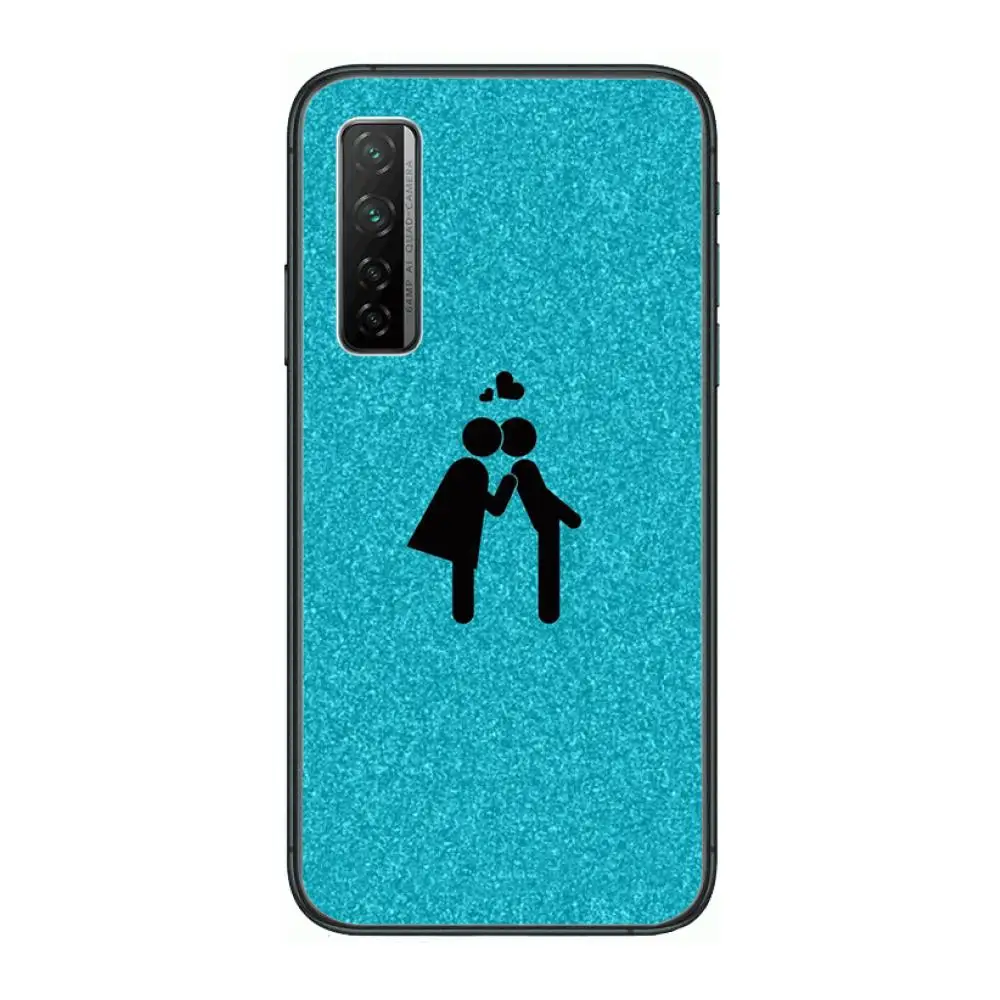 

Blue Icon Fashion Phone Case For Huawei Nova p10 lite 7 6 5 4 3 Pro i p Smart ZBlack Etui 3D Coque Painting Hoesje