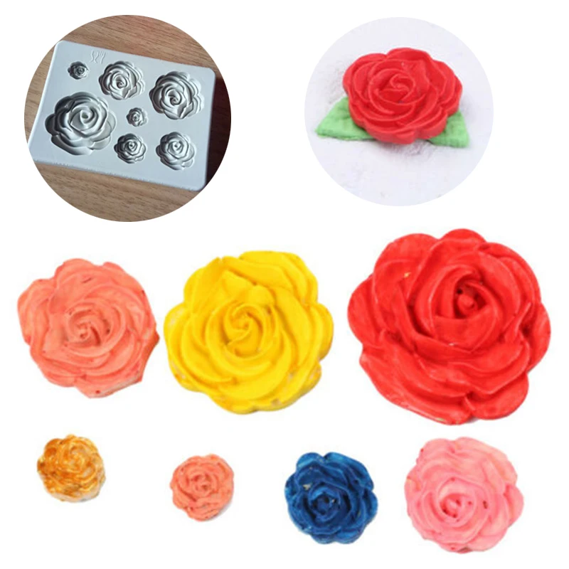 3d Rose Flower Silicone Fondant Chocolate Mould Cake Decor Sugarcraft Mold mold | Дом и сад