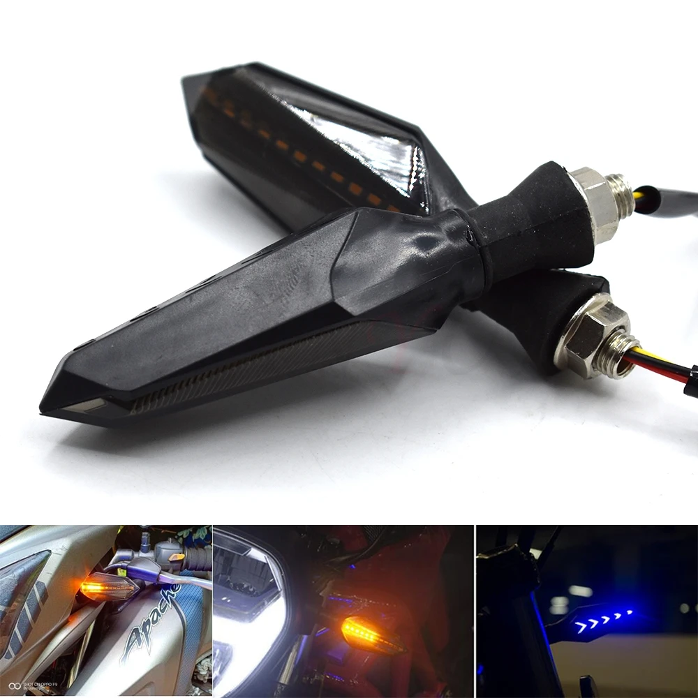 Светодиодный индикатор поворота мотоцикла 2 шт. синий и желтый высокое качество