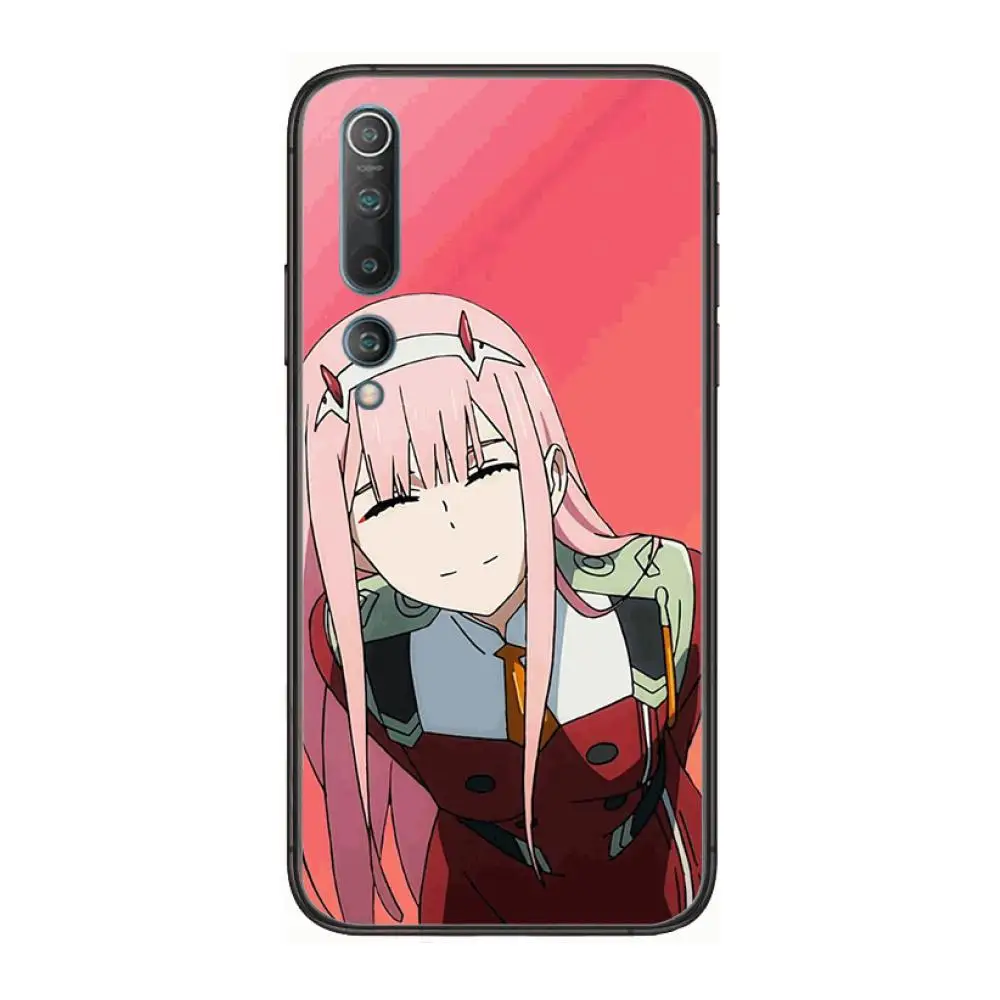 

DARLING in the FRANXX Anime Phone Case For xiaomi mi11 5g 10 liti Ultra 9Pro SE 3 8 Note Anime Black Cover Silicone Back Pretty