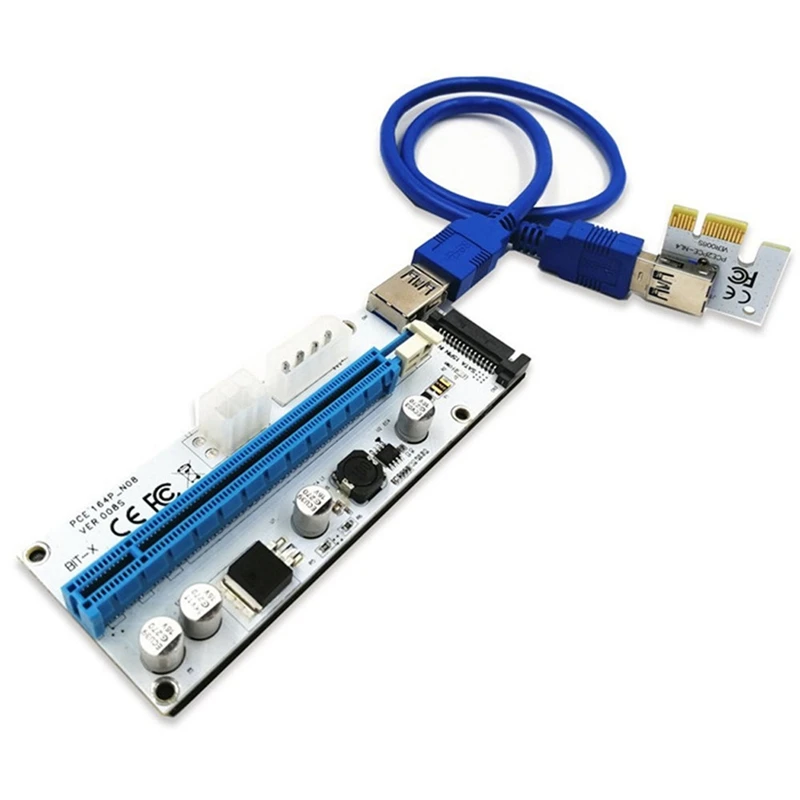 Ver 008S Pci-E Riser Express 1X к 16X Usb 3 0 удлинитель изображения | Компьютеры и офис