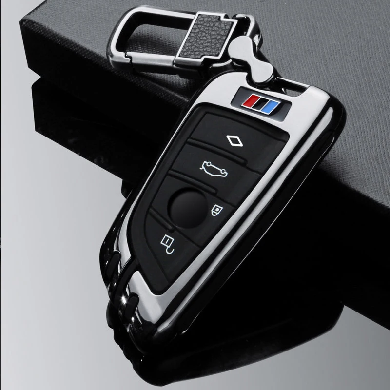 Новый цинковый сплав автомобильный чехол для ключей BMW X1 X3 X5 X6 серии 1 2 5 7 F15 F16 E53 E70
