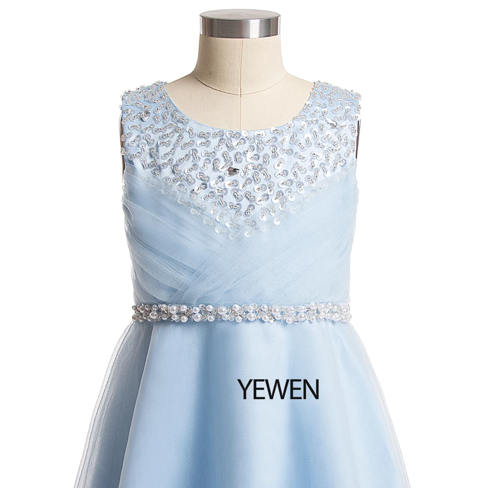 Детские Платья с цветочным узором для девочек коллекция 2019 года ТРАПЕЦИЕВИДНОЕ