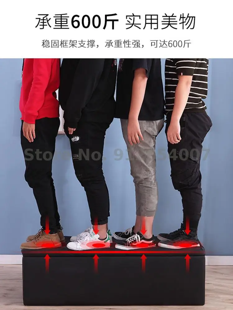 Табурет для дивана прямоугольный раздвижной стул обуви хранения можно сидеть у