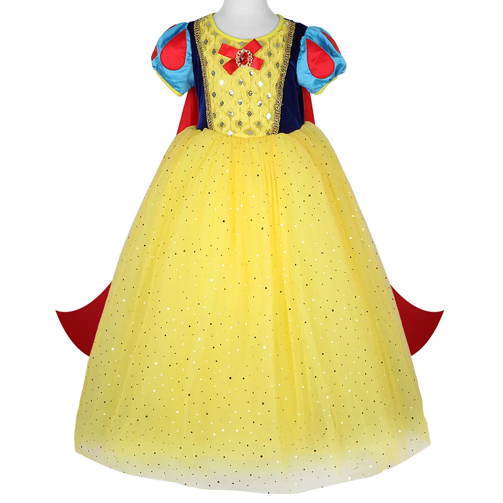 Disney Snow White Princess Dress for Girls - Perfect Costume for Halloween, Christmas Party, and Cosplay - High-Quality Children's Clothing for New Year Celebrations image 5