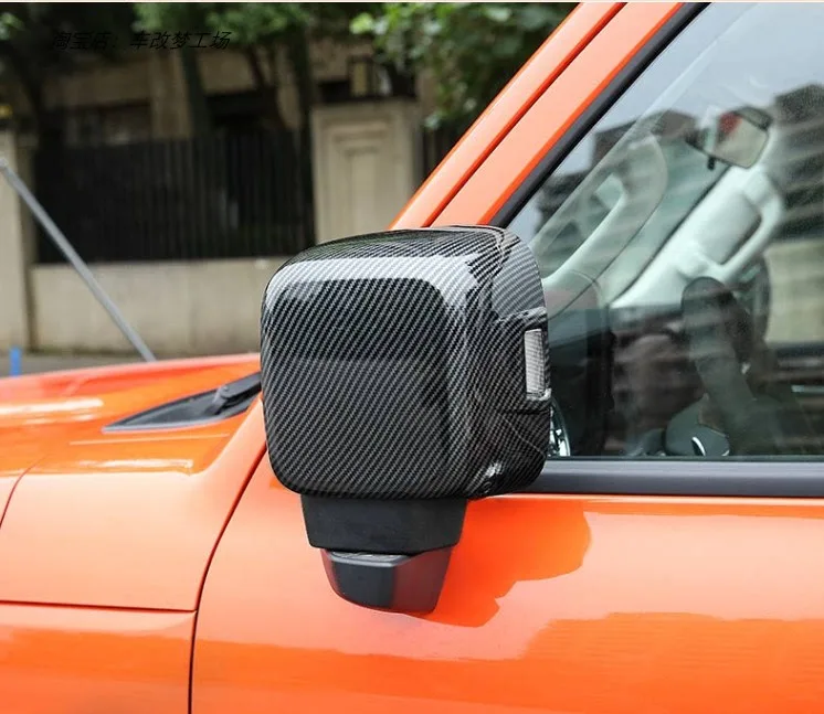 Абс углеродное волокно/АБС ХРОМ/яркий черный обзор зеркальная крышка защитное