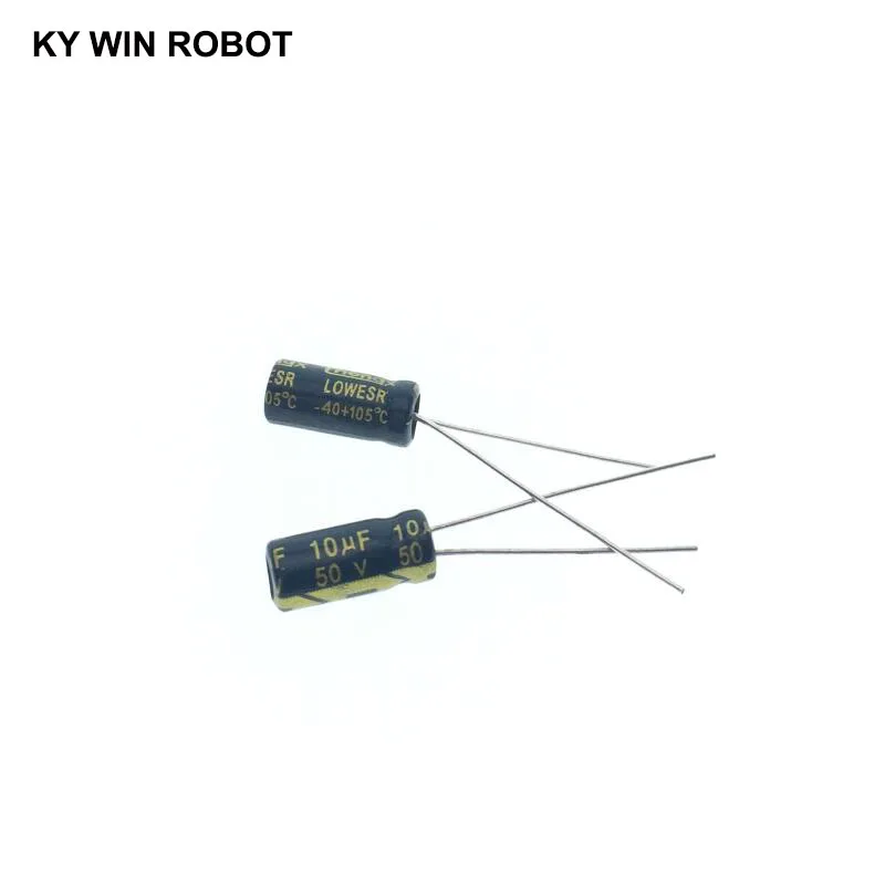 50 шт./лот 10 мкФ с алюминиевой крышкой, 50В 10mf 105C 5X11 мм Алюминий электролитический конденсатор с алюминиевой крышкой, 50V10UF радиальные привести, 50 шт в наборе