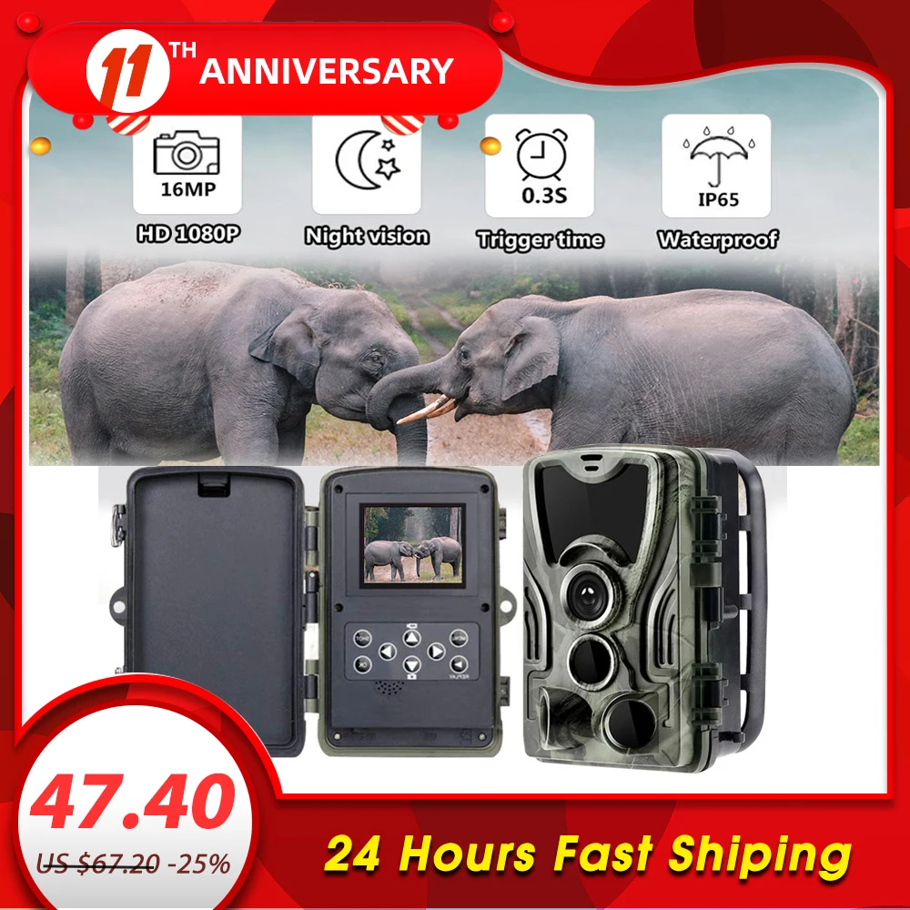 

HC801B Hunting Trail hunting trap Camera Wild game night animal thermal photo Waterproof With 20MP Image Trigger Wildlife Scouti