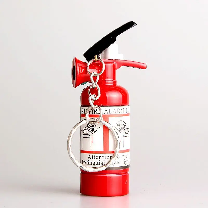 Модель огнетушителя Fire брелок газовая зажигалка надувная Мода сигарета металл