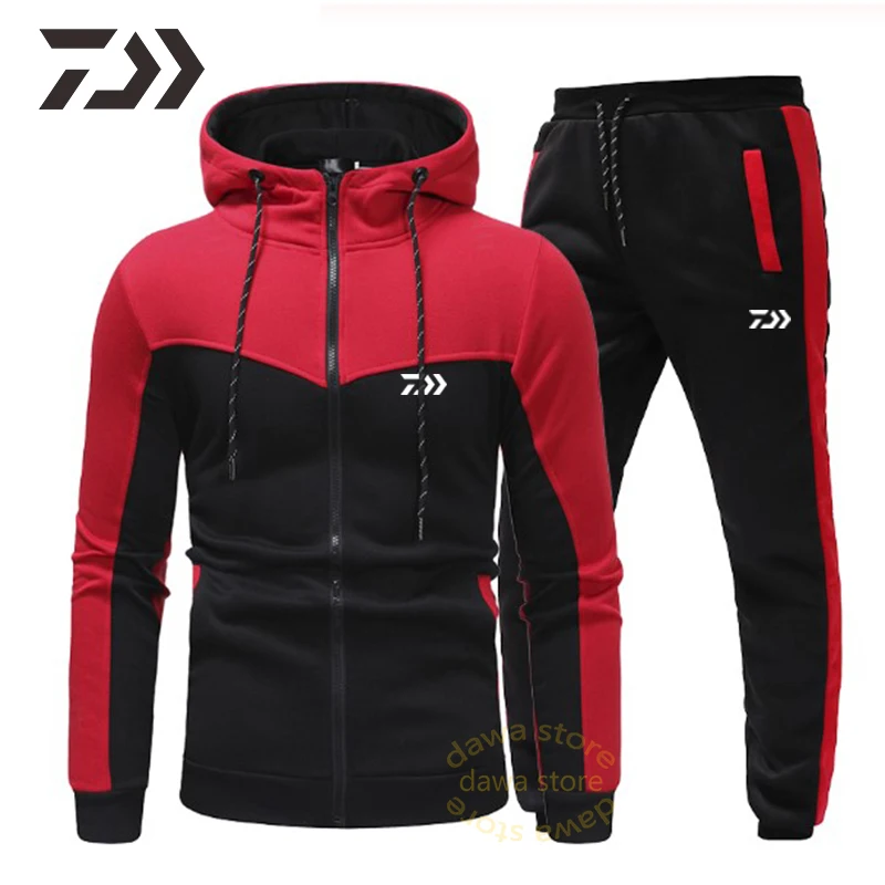 Одежда Daiwa рыболовный костюм Мужская Лоскутная одежда на молнии для рыбалки