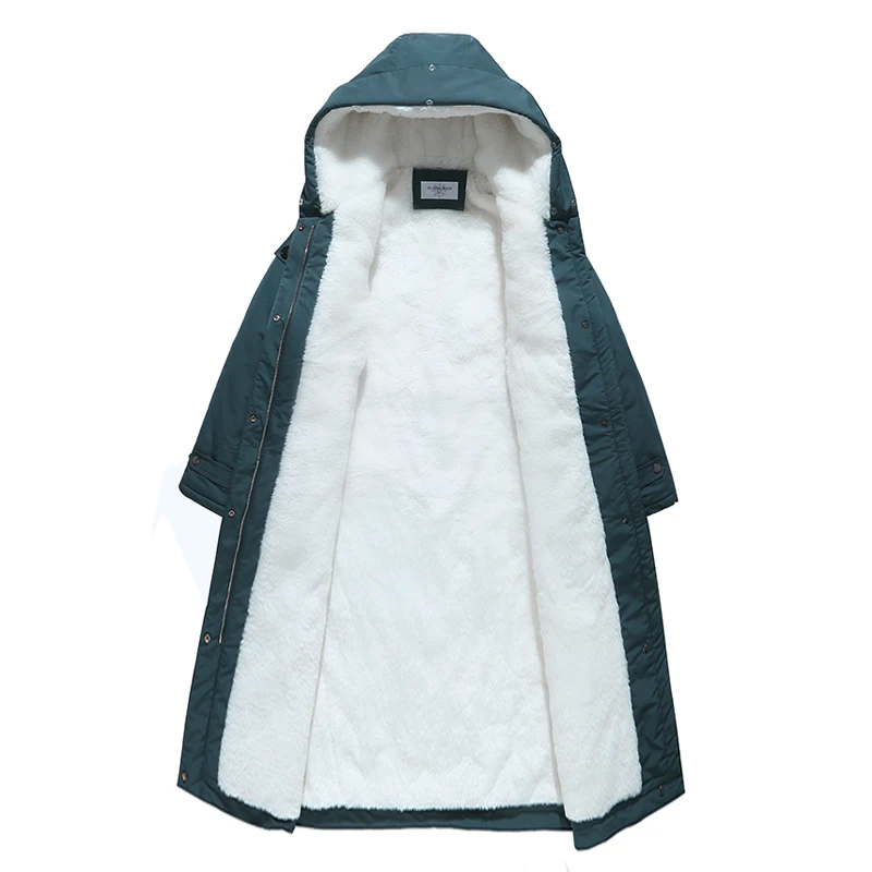 30 градусов зимняя одежда X-long parkas зимняя куртка женская меховая куртка с капюшоном Женское пальто с подкладкой из пуха Толстая зимняя куртка женская одежда