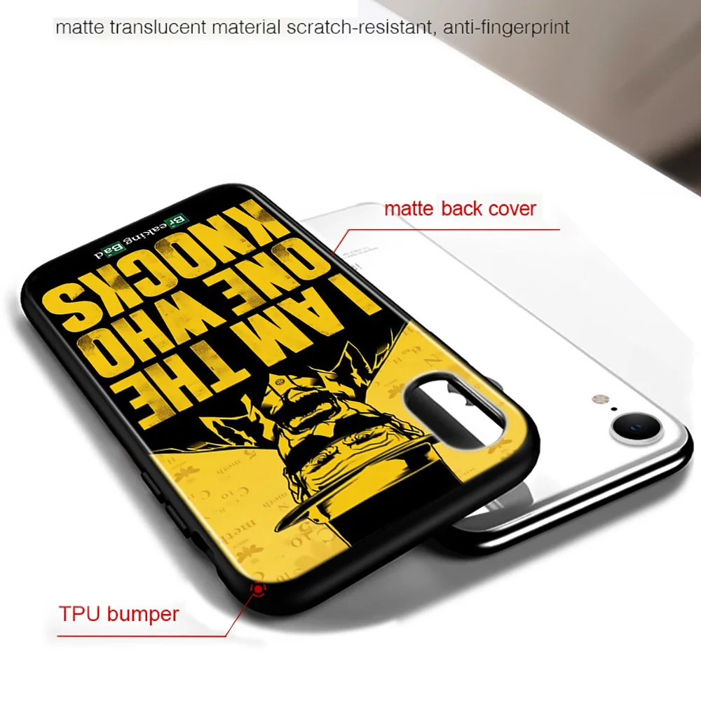 Bright Black Cover Breaking Bad For iPhone 2020 11 Pro XS Max XR X 8 7 6 6S Plus 5 Phone Case images - 6