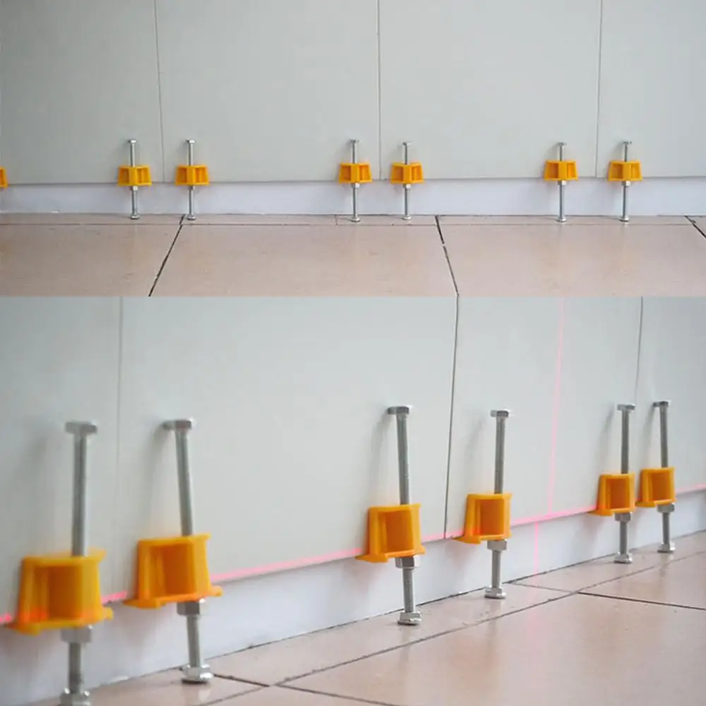 

Wall Tiles regulator Manual tile Locator Height Adjustment Positioner Leveler Ceramic Fine Thread Rising Construction Tool