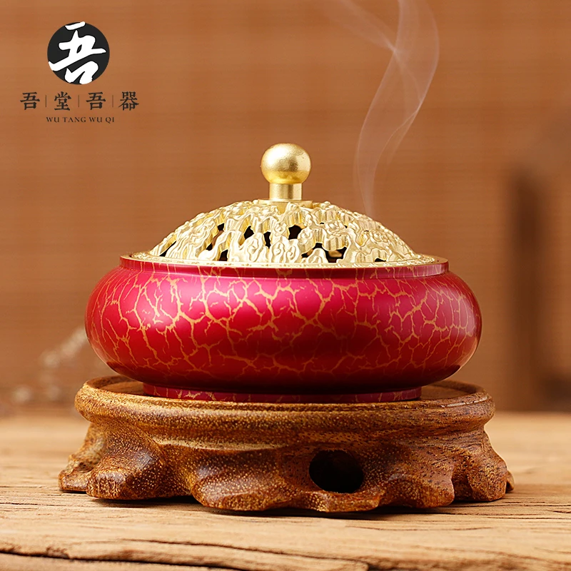 

I don my device, color pure copper censer household indoor aroma stove tea zen incense coil ta smoked incense burner